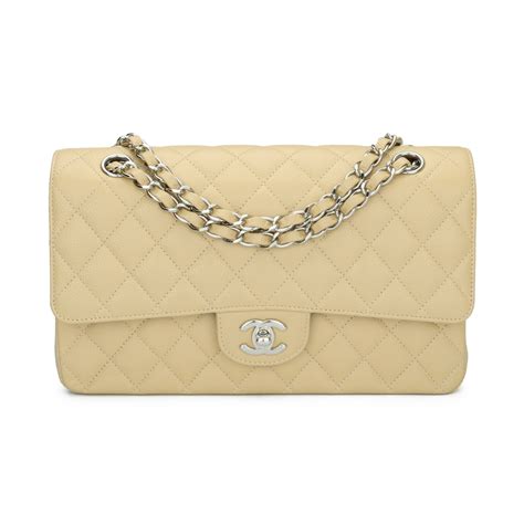 chanel classic flap beige medium